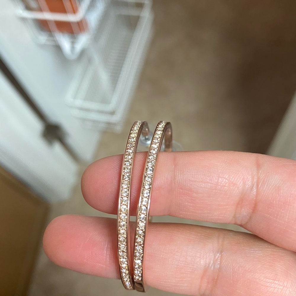Touchstone Rose Gold Flawless Hoops